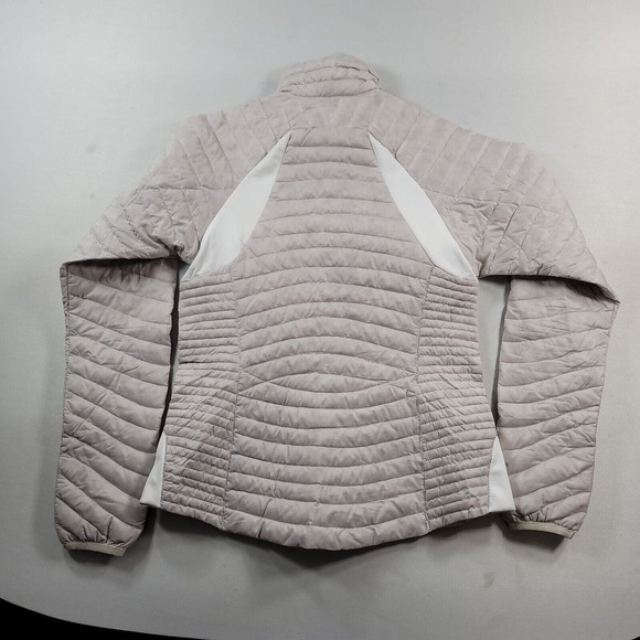 Eddie Bauer First Ascent Goose Down Puffer Jacket Womens XS White Quilted 800 - Picture 3 of 11